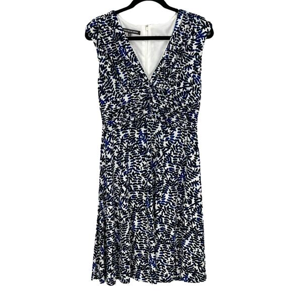 NWT JONES WEAR DRESS Women's Size 12 Blue Green FLORAL SLEEVELESS $99 MSRPD - Picture 1 of 7